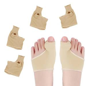 lot 20237 image: 2 Pairs Bunion Corrector Relief Sleeve,Big Toe Straightener with Gel Pads,Orthopedic Hallux Valgus Brace for Toe Alignment,Pain Relief Cushion for Daily Wea(Skin Color,L)