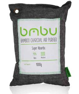 lot 20246 image: 1000g Large Bamboo Charcoal Air Purifier Bag - Car Deodorizer Freshener - Remove Odor and Control Moisture in Your RV, Camper, SUV, Truck, Closet, Mobile Home, Storage - Non fragrant 1kg
