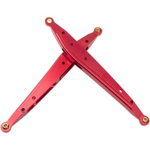 lot 20270 image: Vgoohobby Metal Rear Trailing Arm Swing Arm Linkage Link Rod Pull Rod Compatible with Axial RBX10 Ryft 110 RC Crawler Upgrade Parts (Red)