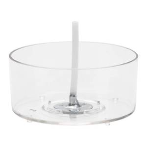 lot 20271 image: CandMak Tea Light Candle Cups, 50pcs Clear Polycarbonate Plastic Empty TeaLight Mold Tin Container with 50pcs TeaLight Candle Wicks (Circle)