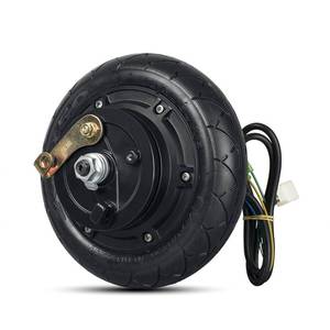 lot 20290 image: 8 Inch Scooter Hub Motor 36V 500W Brushless Hub Motor with Solid Tire, Drum Brake, Electric Scooter Wheel Hub Motor (8inch 36V500W)