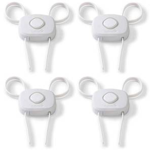 lot 20303 image: Safety 1st OutSmart Flex Lock, White, 4 Pack