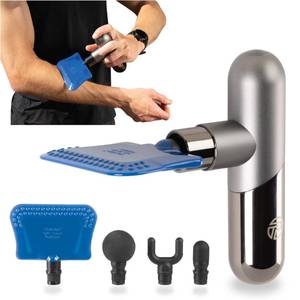 lot 20304 image: Pro-Tec Athletics Force Mini 2.0 Massage Gun wFlexEdge� Attachment  3 More (4 Total), Handheld Vibrating Soft Tissue Mobilizer, Percussion Muscle Scraper, Whole Body Muscle Relaxation, 5 Speeds