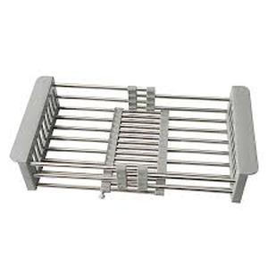 lot 9483 image: Stainless Steel Over Sink Dish Drying Rack