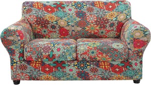 lot 10127 image: Colorful Psychedelic Pattern 2-Seater Sofa Cover