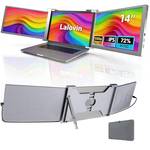 Laptop Monitor Extender, 15" 1080P FHD Triple Screen Extender for 15-17.3" Laptop, Ultra-Thin Screen Extender Portable Laptop for Study Office Gaming Business Trip Use Mac/Windows/Chrome (14 Inches)