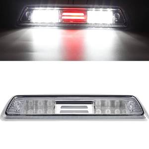 lot 1926 image: Partsam Led 3rd Brake Light Replacement for Ford F150 09-14 2009 2010 2011 2012 2013 2014 LED Third Brake Light Clear Rear Cab Roof High Center Mount Brake Stop Tail Cargo Light Lamp(Chrome Housing)