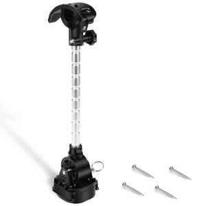 lot 1958 image: Electric Steer Trolling Motor Shaft Support for Minn Kota - MKA-60 Bow-Mount Stabilizer Kit with Low-Profile Base and Mounting Screws, 1862060