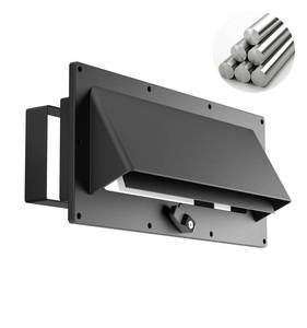 lot 1959 image: WanDwel Aluminum RV Exhaust Range Hood Vent Cover with Adjustable Collar Depth Locking Damper Camper Stove Microwave Exterior Sidewall Ventilation Replacement Kit for Trailer Motorhome (Black)