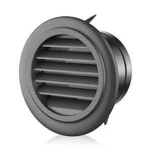 lot 2206 image: 3 Inch Soffit Vent for Exhaust Fan with Built-in Mesh Screen, Black Round Soffit Exhaust Vent Cover ABS Louver Grille Cover, Eve Dryer Vent for Bathroom Office Kitchen (ABS Soffit Vent 3in-black)
