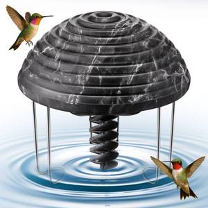 lot 2220 image: Hohean Water Agitator for Bird Bath, Battery Birdbath Water Circulator, Waterproof and Quiet, Energy Saving Bird Bathtub Mixer for Patio Garden Pond Decoration (Black Texture,1 Pack)