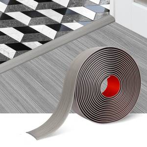 lot 2236 image: Floor Transition Strip Self Adhesive Floor Cover Strips Laminate 1.57 Wide Vinyl Flat Divider Transitions Elegant Wood Grain Design (4cm, 3.3Ft, Gray)