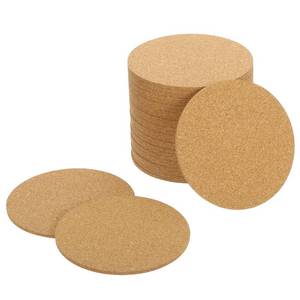 lot 2240 image: MECCANIXITY 30 Pcs Cork Round, 3.7 x 3.7 Cork Sheet Round Coasters for DIY Crafts Home Tabletop Decoration and Drinks, 0.12 Thick, Brown