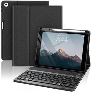 lot 2309 image: OPAKIT for iPad 65th Generation Case with Keyboard 9.7 Inch 20182017 iPad Air 21, Detachable Wireless Bluetooth iPad Keyboard Case with Folio Smart Cover (Black)