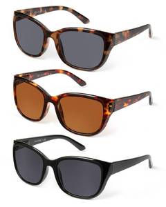 lot 2310 image: JOLISU 3 Pack Reading Sunglasses for WomenMen, Built-in Sun Reader Woutdoor UV400 Protection(3.5)