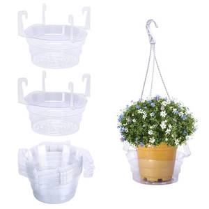 lot 2351 image: Adnee 15 Pcs 6 Inch Hanging Plant Water Catcher-Clear Plastics Plant Water Catcher Tray-Hanging Plant Saucers Drip Pans for Indoor Outdoor Hanging Basket Flower Pot