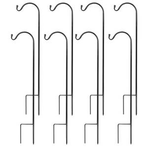 lot 2352 image: Urban Deco 4PK Heavy Duty Shepherds Hook, 37 Inch Tall Adjustable Height Shepards Hooks for Outdoor, Plant Hangers Garden Stakes, Plant Hooks Pole for Wedding, Garden, Outdoor