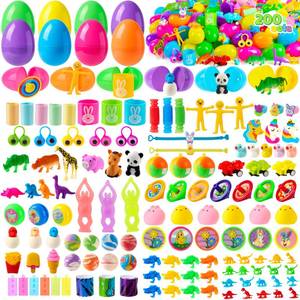 lot 3566 image: JOYIN 200 PCS Prefilled Easter Eggs with Assorted Toys for Easter Egg Hunt, Basket Stuffers Fillers, Party Favors, Classroom Prize Supplies