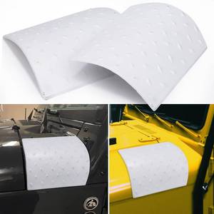 lot 3571 image: Cowl Body Armor Outer Cover, Compatible with 2007-2018 Jeep Wrangler JK, JKU Unlimited, Rubicon, Sahara X, and Off Road Sport Models