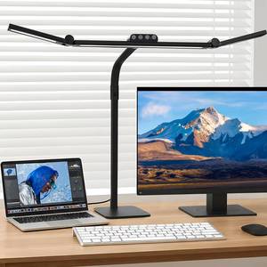 lot 3584 image: Galnolt LED Desk Lamp for Home Office with Base, 28.2 Adjustable Gooseneck Swing Arm Ultra Bright Desk Light, Dimmable Architect Table lamp for Desktop Computer Light, Reading, Study, Workbench