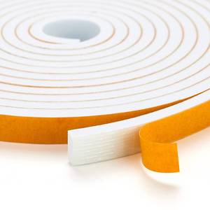lot 4178 image: 6.5 Feet Weather Stripping Door Seal, 2 Wide X 1 Thick Door Seal Strip High Density Foam Tape Adhesive Strip for Door Soundproofing,Window Insulation (2 x 1 x 6.5FT,White)