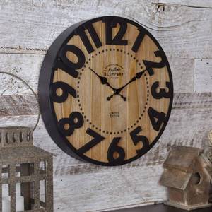 lot 4197 image: FirsTime & Co. Langton Wall Clock, 11, Antique Brown Black