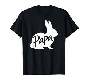 lot 4233 image: Papa Bunny Rabbit Father Daddy Dad Grandpa Easter T-Shirt