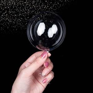 lot 4276 image: Small Clear Balloons, 100pcs Mini Bubble BoBo Balloons Latex Free Tiny Crystal Tranparent for MermaidSharkBridal ShowerUnder the SeaBirthday Party Decor