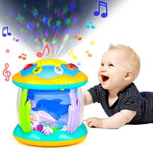 lot 4280 image: Koyiwa Baby Toys 6 to 12 Months Musical Light Up Tummy Time Infant Toys 3-6 7 8 9 12-18 Months Crawling Ocean Rotating Projector Baby Gifts for 1 2 3 Year Old Boy Girl Birthday Toddlers Kids