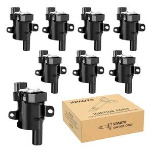 lot 5632 image: Round Ignition Coil Pack Compatible with V8 4.8 5.3 6.0 Chevy Silverado 1500 2500 Tahoe Suburban Express Avalanche GMC Sierra Yukon XL Savana Escalade, 2001 2002 2003 2004 2005 2006, D585 C1251 UF262