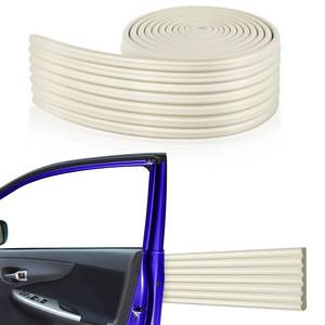 lot 5649 image: Innconee Garage Wall Protector Roll, 10ft x 3.15in Long Trimmable Self-Adhesive Rubber Strip, Customizable Car Door Bumper Guard for Concrete Walls Warehouse Doors, Anti-Scratch Waterproof (Beige)