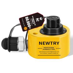 lot 6262 image: NEWTRY Hydraulic Ram Jack 20T Hydraulic Cylinder Low Profile Ram Jack Multi-Section 1.2 Stroke Lifting Cylinder Mini, Portable for Machinery, Bridge, Construction