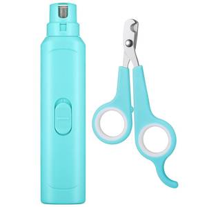 lot 6300 image: Lasnten 2 Pcs Bird Nail Grinder with Clipper Bird Nail Trimmer File Pet Grooming Tool for Parrot Budgerigars Parakeets Myna Conure Finches Lovebirds (Cyan Blue)