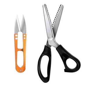 lot 6301 image: HAALII Shears Comfort Grips Crafts Zig Zag Cut Sewing Scissors, Professional Handheld Dressmaking, Pinking Shears, Zig Zag Craft Scissors Decorative Edge, Pinking Shears for Fabric Cutting
