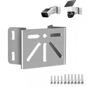 lot 6329 image: ZT-NET ZT-NET Stainless Steel Corner Bracket for eufy SoloCam S340, 270° Wide View Wall Corner Mount, Rustproof PTZ Camera Bracket for Indoor & Outdoor Use