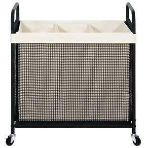 lot 9519 image: STO STO Laundry Hamper 3 Section, 120L Rolling Laundry Sorter Cart with Removable and Washable Liner Bag, Clothes Hamper with Wheels and Metal Handle for Laundry Room and Bedroom