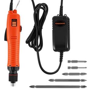 lot 9539 image: MXBAOHENG Electric Screwdriver Set Automatic Screw Driver Drill Tool Torque Adjustable 6.35mm Bit for 2.0-6.0mm Screws 110-220V