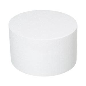 lot 9541 image: Crafare Round Foam Cake Dummies 10x6 Inch Polystyrene Circle Dummy Cake Set for Wedding Birthday Cakes Crafting Modeling Art Project Displays