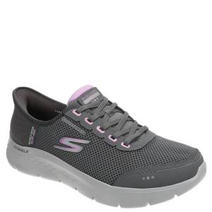 lot 9568 image: Skechers Womens Go Walk Flex Clear Creek Waterproof Hands Free Slip-Ins Sneaker, CharcoalLavender, 9