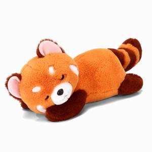 lot 10291 image: Riuhot Red Panda Stuffed Animal Pillow - Cute Plush Toy Plushie Christmas Valentines Day Gift for Girlfriend Kids Birthday - 13.7 Panda Pillow
