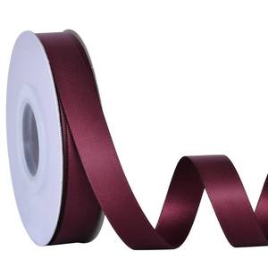 lot 10300 image: Ribest Burgundy Double Faced Satin Ribbon, 58 Inch 25 Yard Continuous Ribbon for Crafts Gift Wrapping Hair Bows Wedding Party Decoration Bouquet