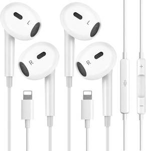 lot 10304 image: 2Pack- Wired Headphones for iPhone with Built-in Mic & Volume Control (Plug&Play),Apple Earbuds with Lightning Connector Compatible for iPhone 14131211XRXSX87Pro Max��MFI Certified Earphones��