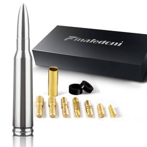 lot 10332 image: 7.8in Chrome Bullet Antenna 50 Cal Car Truck Antenna Truck Accessories Silverado 1500 F150 F250 F350 RAM GMC Sierra Ranger Short Replacement Antena (Chrome, 7.8inch)