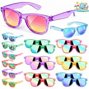 lot 10341 image: Party Favors Kids Sunglasses - Toddler Sunglasses Bulk for Kid Age 3-8, Neon Glasses with UV 400 Protection for Boys Girls, Goodie Bags Stuffers for Birthday Classroom Graduation Gifts - 12 Packs