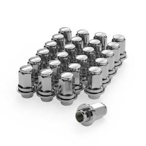 lot 10344 image: Richeer 24Pcs M12x1.5 OEM Factory Style Lug Nuts for Tacoma, 4Runner, FJ Cruiser, GX460, GX470, Mag Washer Style, 1.85 inch Tall - 1316(21mm) Hex, 12x1.5 Chrome Lug Nuts