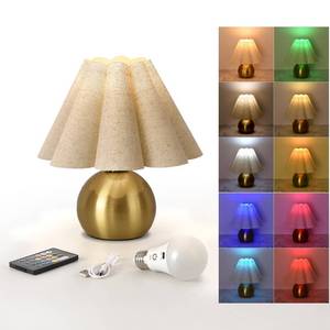 lot 11290 image: Ziqqeelam Rechargeable Cordless Small Table Lamp, Battery Operated Remote Control Gold Mini Table Lamps for Bedroom Nightstand, Cute Small Table Lamp for Small Spaces for Kitchen Counter, Bookshelf