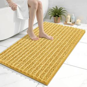 lot 11324 image: Arotive Luxury Bathroom Rugs 36x24, Extra Soft Thick Absorbent Shaggy Chenille Bath Rugs, Non-Slip Machine Wash Dry, Bath Mats for Bathroom Floor, Tub and Shower, Home Decor Accessories, Yellow