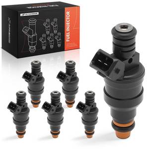 lot 11341 image: A-Premium Fuel Injectors Set of 6 Compatible with Ford Explorer 1991-1992, Ranger 1990-1992, Aerostar 1990-1995 & Mazda Navajo 1991-1992, 4.0L, Replace# F0TZ9F593B (Used)