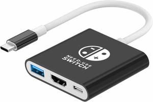 lot 12293 image: BIYTC Switch Dock Compatible with Nintendo Switch Docking Station Portable Switch TV Adapter Support 4K30HZ TV Dock Compatible Station for Nintendo SwitchOLED