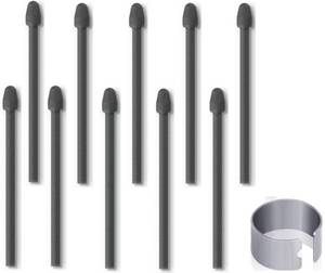 lot 12300 image: 10PCS Tips Replacement for iFLYTEK AINOTE Air 2 Stylus Pen Tips, Professional Tips for IFLYTEK AINOTE Air 2 Pen Tips,Nibs Replacement (10  2B Tips Black)
